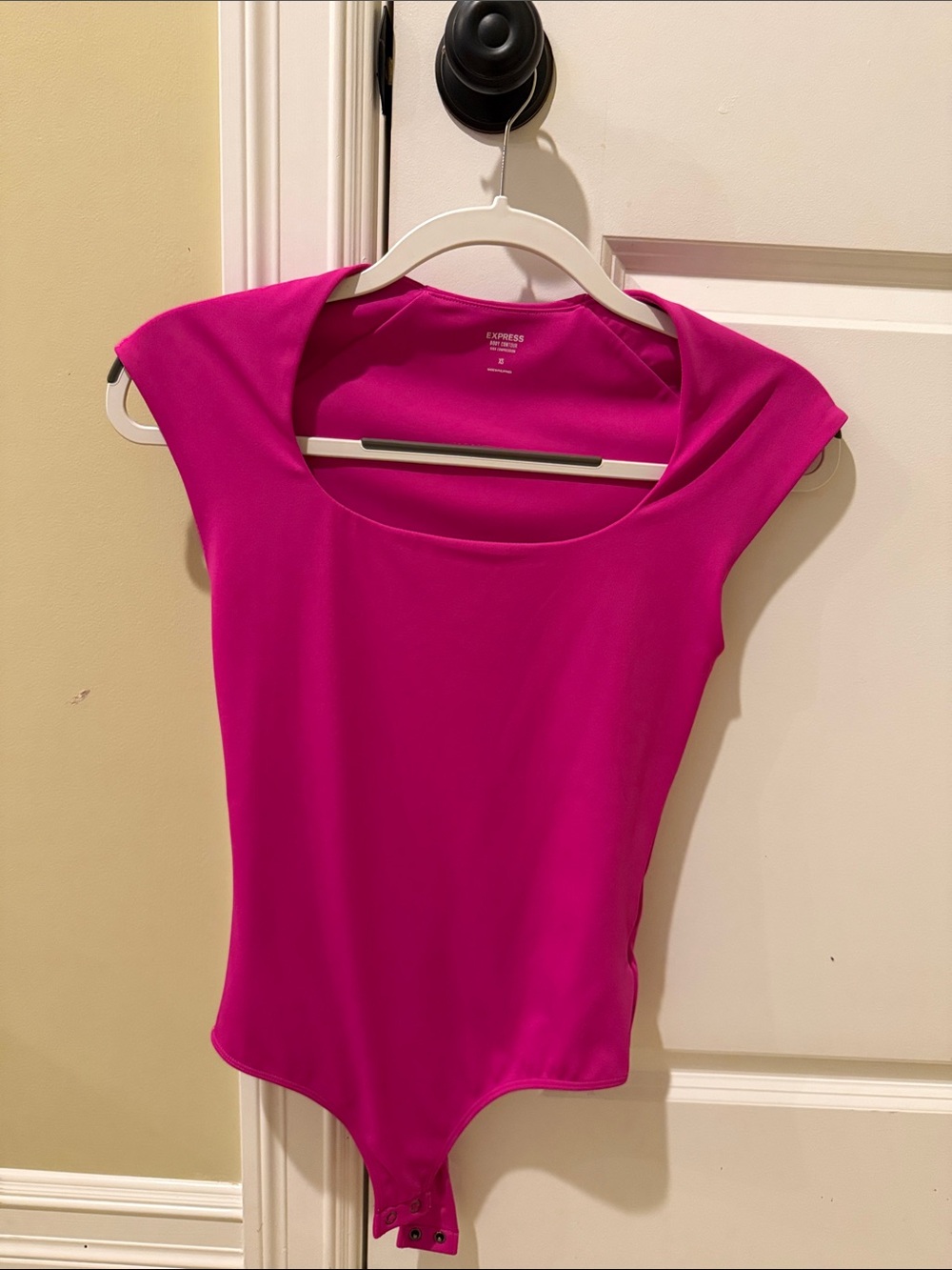 Express Magenta Cap Sleeve Bodysuit